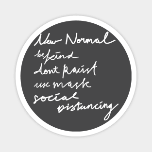 New Normal Social Distancing Face Mask 2020 Magnet